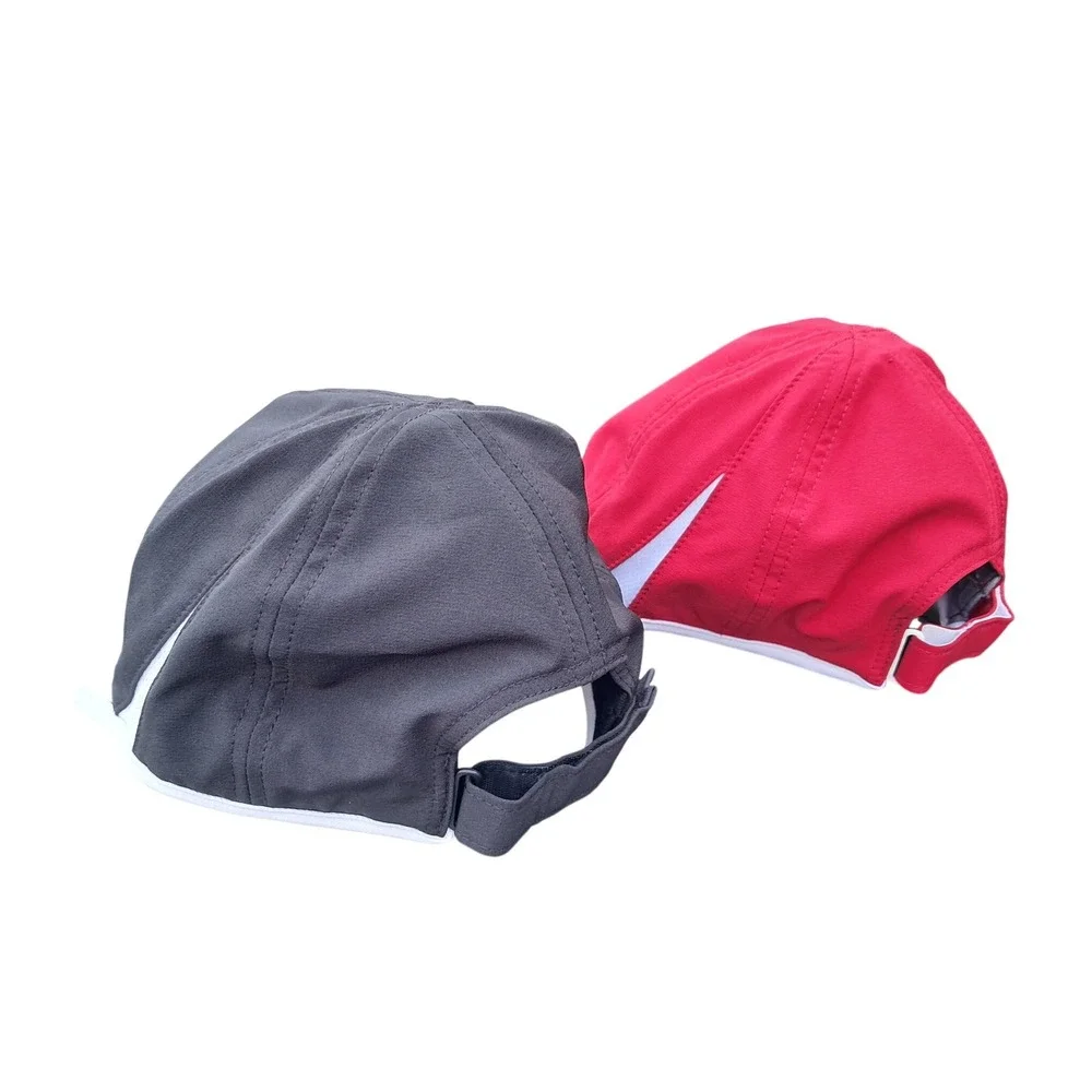 Adidas Aeroready Performance Hats Bundle 2 Pack Red and Black Adjustable